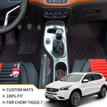 Flash mat leather car floor mats for Chery Tiggo 7 2016 2017 2018 2019 2020 Custom foot Pads automobile carpet covers 2024 - buy cheap