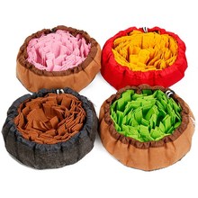 Interactive Pet Dog Toys Round Pet Sniffing Pad Washable Training Blanket Feeding Mat Piecing Multi-color Dog Toys 2024 - buy cheap