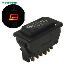 Motobot-interruptor universal de 5 pinos para janela de carro, 10 peças, 12v/24v, 20a, botão com indicador de iluminação, luz vermelha, # ca5705 2024 - compre barato