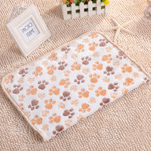 big Coral Fleece Transer Dog Bed Soft Flannel Fleece Star Print Warm Pet Blanket Sleeping Bed Cover Mat For Small Medium Dog Cat 2024 - buy cheap