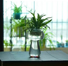 1 шт. креативная прозрачная стеклянная ваза для сада с грибами, украшение для пасторальной культуры, домашнего интерьера JY 1196 2024 - купить недорого