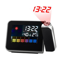 Snooze Alarm Clock Projector Table Digital Clock LED Projection Clocks Time Temperature Humidity Weather Display Home Decor 2024 - buy cheap