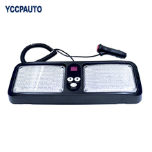 Panel de luz estroboscópica para coche y camión, 86 LED superbrillantes, 2x43 LED, 12 colores cambiables opcionales, rojo, azul, ámbar, blanco, cc 12V 2024 - compra barato