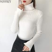 2018 Autumn Winter New Warm High collar Elasticity Sweater pullover Long-sleeved Knitted Sweater Women Sexy skinny Sweater L1164 2024 - buy cheap