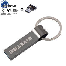Biyetimi-pendrive portátil 64gb, chave de metal, usb, 16gb, capacidade de memória real, armazenamento, disco flash 2024 - compre barato