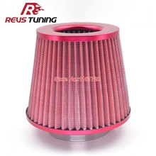 Red Universal 3'' Car Air Filters / Performance Parts 2024 - buy cheap