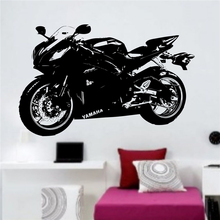 Мотоцикл мальчик Спальня украшение съемный виниловая наклейка на стену виниловая детская комната настенный стикер MY187 2024 - купить недорого