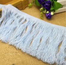 10Meters Free Shipping Light Blue Cotton Fringe Venice Taseel Lace Sewing Trims Craft 15cm TL0012 2024 - buy cheap