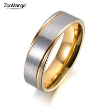 ZooMango трендовые парные кольца из нержавеющей стали для женщин мужчин матовое кольцо на свадебный юбилей ювелирные изделия Anneau Halka ZR19038 2024 - купить недорого