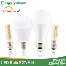 Kaguyahime 5pcs Dimmable Mini E14 LED Bulb 220V LED E14 Lamp LED Light E27 3W 5W 6W 9W 12W Lampada Lampara Bombilla Ampoule 2022 - buy cheap
