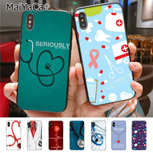 Medical Medicine Health Heart Stethoscop Phone Case for iphone 11 12 Pro 8plus 7 6S Plus X 10 5S case 12mini 2024 - buy cheap