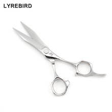 Lyrebird-Tijeras japonesas para peluquería, 6 pulgadas, tornillo de rodamiento, clase alta, 10 unids/lote, nuevo 2024 - compra barato