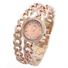 Женские кварцевые наручные часы G & D из нержавеющей стали цвета розового золота 2024 - купить недорого