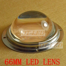 66mm Optical Glass Led Lens 60-90degree lighting angle for 20W 30W 50W 60W 100W 120W High Power Leds 2024 - buy cheap