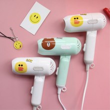 Cute Mini Hair Dryer Foldable Student Use Dryer Hair Styling Tools Electric Cartoon Small Power Travel Hair Dryer 220V 2024 - buy cheap
