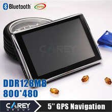 5 inch GPS navigation Bluetooth AV-IN 4GB DDR 128 MB  800*480 CE6.0 GPS500209 2024 - купить недорого