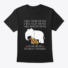 I Will Speak for Autism Elephant 2019 Summer T-Shirts for Men Funny Short Sleeve Cotton T-Shirts 2024 - buy cheap