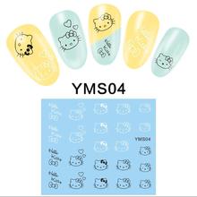 22pcs/lot nail art Stickers 3d Beauty Sticker for Nails Watermark decals Nail Art Charms Manicure Decals Decorations YMS01-22 2024 - buy cheap