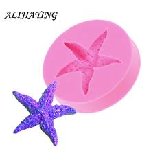 1Pcs Sea Starfish Silicone Mold Sugarcraft Fondant Cake Decorating Tools Gumpaste Chocolate Candy Soap Clay Molds D0448 2024 - buy cheap