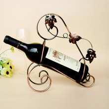 Suporte de vinho em metal para presente, prateleira criativa para vinho europeia j2052, 1 peça 2024 - compre barato