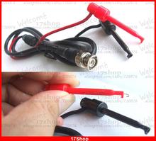 1set BNC Male Plug to Dual Test Hook Clip Probe Test Lead Cables 100cm 2024 - buy cheap