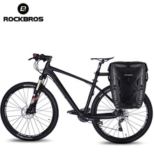 ROCKBROS Full Waterproof Bike Bag 27L Travel Bicycle Bag Bicycle Rear Rack Tail Seat Trunk Bag Bike Pannier MTB Bike Accessories 2024 - buy cheap