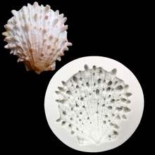 Molde de silicone em formas de conchas, ferramentas de decoração para bolo fondant de chocolate e doces, gelatina de silicone 2024 - compre barato