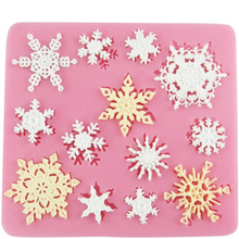 3D Christmas Decorations Snowflake Lace Chocolate Party DIY Fondant Baking Cooking Cake Decorating Tools Silicone Mold D025 2024 - buy cheap