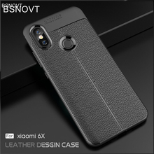 Para xiaomi mi a2 caso capa à prova de choque de couro de luxo tpu anti-knock telefone capa para xiaomi mi 6x caso para xiaomi mi a2 5.99" 2024 - compre barato