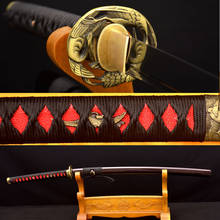 Samurai Japanese Sword KO-KATANA Hand Made 1095 Carbon Steel Full TANG Alloy Crane Tsuba Practice Sharp Blade Can Cut Bamboos 2024 - buy cheap