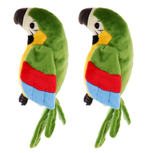 2 Pcs Plush Talking Parrot Toy - Mimics & Repeats Your Words & Sound Gift Kids Electronic Animal Pet Toy Gift for Kids Children 2024 - buy cheap