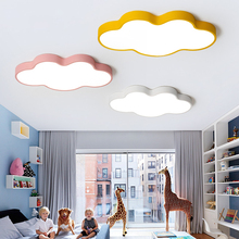Lámpara led de Macaron cloud para habitación de niños, luz de techo de color bonito para dormitorio 2024 - compra barato