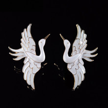 10 PCS 40mm * 62mm Moda Liga de Metal KC Ouro Gotas De Esmalte Pássaro Branco Conectores Encantos Para fazer jóias 2024 - compre barato