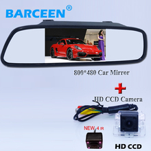 new arrival wire car rearview camera with 4 ir suitable for Mitsubishi Outlander + on sale car  mirror monitor  4.3" 2024 - buy cheap