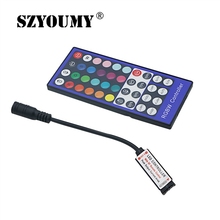 Szyoumy mini controle sem fio rf com 40 teclas, controle remoto para rgbw led 2024 - compre barato