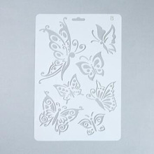 Butterfly Reusable Stencil For Scrapbooking Stamping Embossing Paper Card Drawing Template Stencil Crafts Stencil 2024 - buy cheap