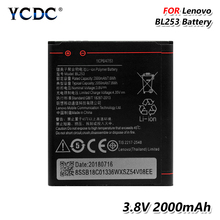 YCDC-batería de iones de litio recargable de 3,8 V, 3,8 v, 2000mah, bl253, BL 253, para lenovo A2860, A2800D, A3800D, A3600D 2024 - compra barato