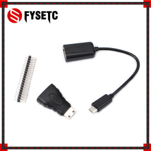 3 in 1 Raspberry Pi Zero W Kit Mini HDMI to HDMI Adapter+Micro USB to USB Female Cable+Male GPIO Header for Raspberry Pi Zero W 2024 - buy cheap
