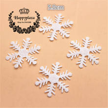 20pcs Non-woven White Snowflake 5CM Scrapbook Appliques/ Craft/ Christmas decoration 2024 - buy cheap
