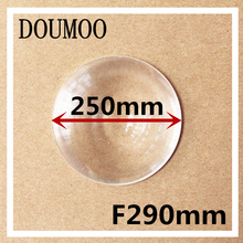 Lente de aumento de gran tamaño para iluminación de escenario, lente de Fresnel de longitud Focal de 290mm de diámetro, 250mm, enfoque en amplificación, bricolaje 2024 - compra barato