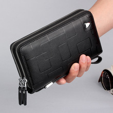 Men Long Wallet 2018 New Brand Genuine Leather Men Clutch Bags Zipper Multifunction Wallet Male Purse Man's Leather Card Holder 2024 - buy cheap