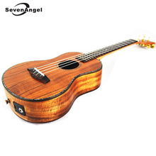 SevenAngel-Ukelele eléctrico Tenor de 26 pulgadas, guitarra Hawaiana de 4 cuerdas, de madera de Acacia dulce, con pastilla EQ 2024 - compra barato