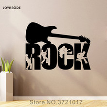 JOYRESIDE Rock Music Wall Treble Clef Notes Decal Vinyl Sticker Home Interior Living Room Bedroom Design Murals Decoration A167 2024 - buy cheap