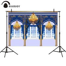 Allenjoy photography backdrop fairy tale castle luxury window background photobooth photo studio photocall printed shoot prop 2024 - buy cheap