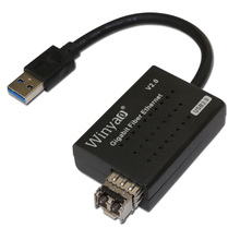 Winyao USB1000F-SX USB3.0 Gigabit Fiber Ethernet Network Adapter 850nm Multi Mode Optical Transceiver Module SFP NIC 550m 2024 - buy cheap
