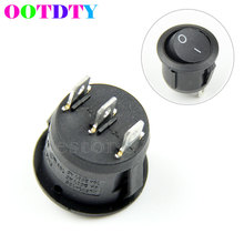 2021 New 5PCS/lot Mini Round 3 Pin SPDT ON-OFF Rocker Switch Snap-in