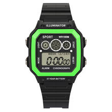 Роскошные модные женские мужские спортивные часы аналоговые цифровые военные спортивные Водонепроницаемые силиконовые электронные часы Relogio Masculino A40 2024 - купить недорого