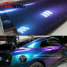 5M/10M/15M/20MX152CM/Roll Light blue to Purple Pearl Gloss Chameleon Vinyl Wrap Film With Air Bubble Free Shiny Car Wrap Sticker 2024 - buy cheap