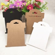 50 pcs irregular rectangular 11x8cm kraft paper hairpin DIY handmade hair accessories packaging display card accept customize 2024 - buy cheap