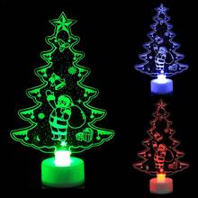LAIDEYI Christmas Gift Creative 3D Snown Night Light 7 Colors LED Lamp Decoration Light Desk Lamp Atuo Rainbow Color Change 2024 - buy cheap